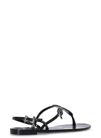 karl lagerfeld sandalia mujer jelly nft graffiti sling - kl80002g v01 2