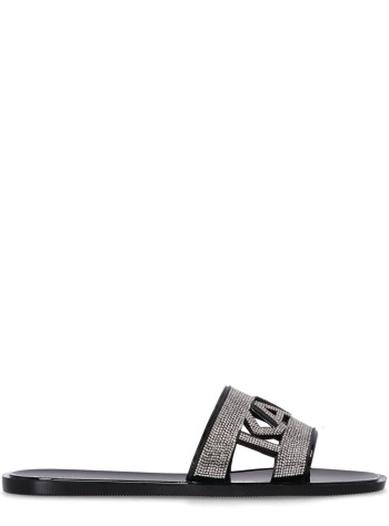 karl lagerfeld sandal womanjelly iii sparkle cut out - kl80005s v0s