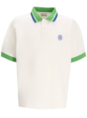 drôle de monsieur polo manle polo piqué tresse - gpl152co162ow off white