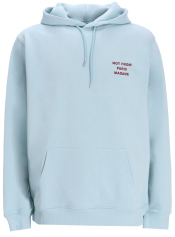 drôle de monsieur sweater manle hoodie slogan - gho162co127lbe light blue