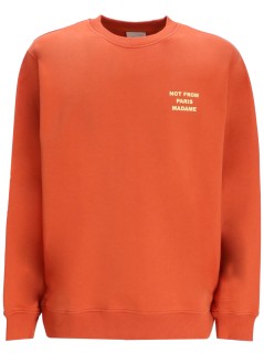 drôle de monsieur sweater manle sweatshirt slogan - gsw149co127rt rust