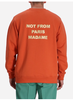 drôle de monsieur sweater manle sweatshirt slogan - gsw149co127rt rust