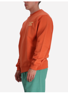 drôle de monsieur sweater manle sweatshirt slogan - gsw149co127rt rust