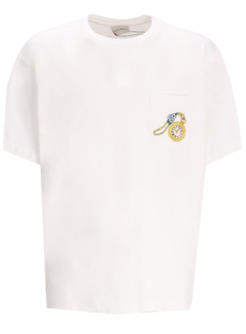 drôle de monsieur camiseta hombre le t-shirt gousset - gts243co165ow off white