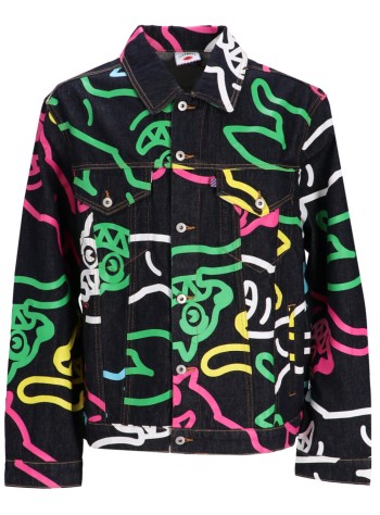 icecream outerwear manjumbo running dog denim jacket - ic24410 multi