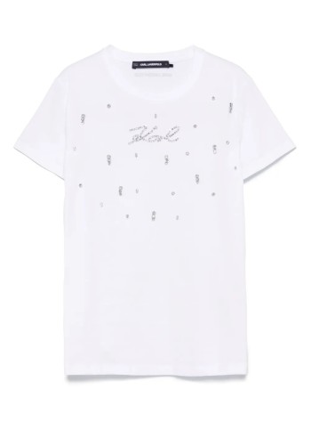 karl lagerfeld top womankarl rs t shirt - a2w17120 100