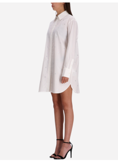 karl lagerfeld shirt womanrhinestone karl poplin shirt - a1w11018 1qy