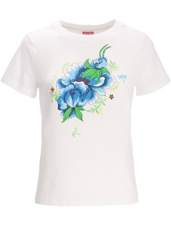 kenzo t-shirt womankenzo peonies classic t shirt - ff52ts1634so 02