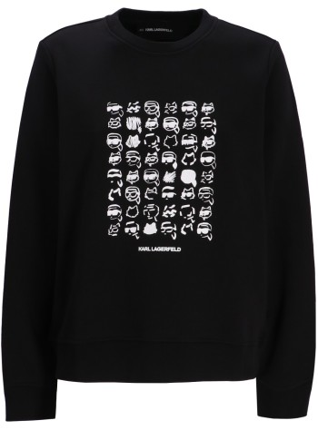karl lagerfeld sudadera mujer ikon seasonal logo sweat - a1w20079 999