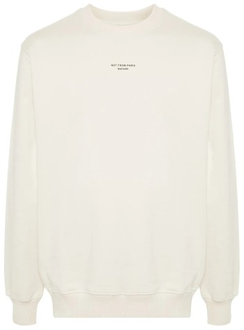 drôle de monsieur sweater manle sweatshirt slogan classique - permsw148co127mt mastic