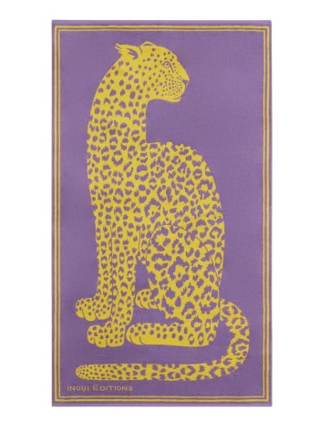 inoui editions beach unisexbeach towel drap de plage 100 fetiche - de19fet05 purple violet