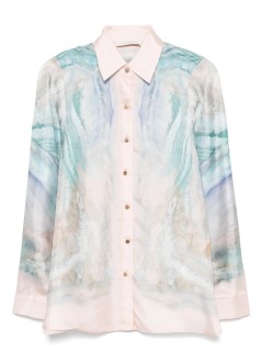 zimmermann shirt womanilluminate relaxed shirt - 4028ts251 bluaga