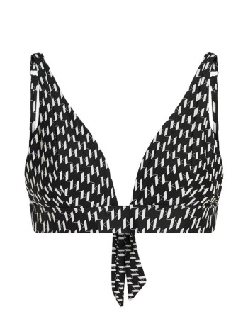karl lagerfeld bikini sujetador mujer monogram plunge triangle top - a1w46039 r57