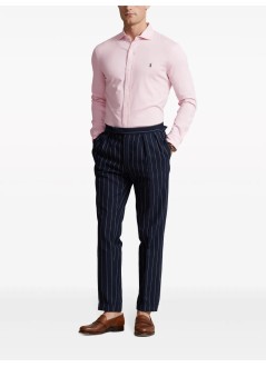 polo ralph lauren shirt manjersey spread-collar shirt - 710899386011 garden pink c7940