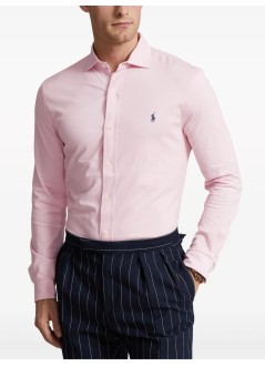 polo ralph lauren shirt manjersey spread-collar shirt - 710899386011 garden pink c7940