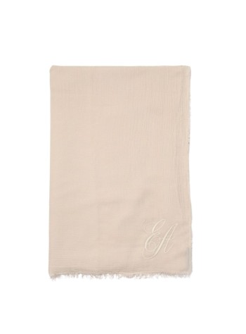 emporio armani neckwear womanstola tinta unita con ricamo - ew001869af15678 u8020