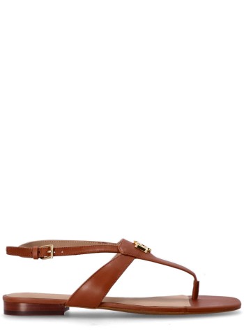 polo ralph lauren planas mujer everley sandals flat sandal - 802959145002 lauren tan