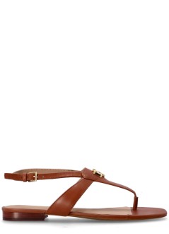polo ralph lauren flat shoe womaneverley sandals flat sandal - 802959145002 lauren tan