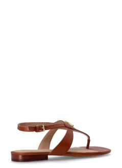 polo ralph lauren flat shoe womaneverley sandals flat sandal - 802959145002 lauren tan