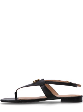 polo ralph lauren planas mujer everley sandals flat sandal - 802959145001 black 2
