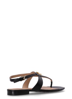 polo ralph lauren planas mujer everley sandals flat sandal - 802959145001 black