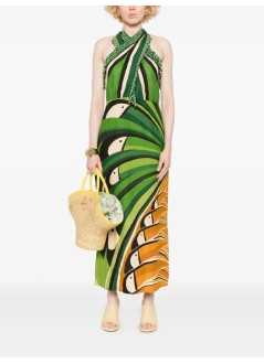 farm rio vestido mujer toucan tree green dress - 331968 25129
