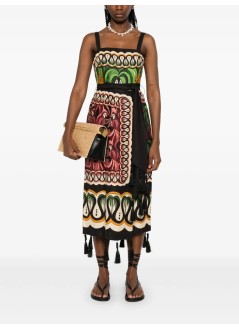 farm rio dress womancoconut tree flow scarf dress - 331961 25026