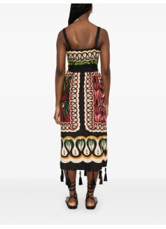 farm rio dress womancoconut tree flow scarf dress - 331961 25026