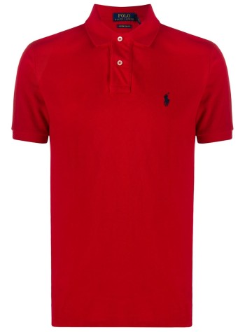 polo ralph lauren polo hombre basic mesh ssl knit - 710666998003 rl2000 red