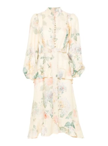 zimmermann dress womanilluminate peplum midi dress - 4276ds251 lmnhyd