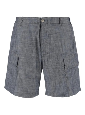 c.p.company short pant manchambray cargo shorts - 18cmbe149a110065w d17