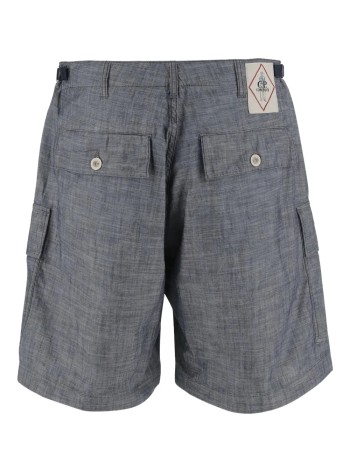 c.p.company short pant manchambray cargo shorts - 18cmbe149a110065w d17 2