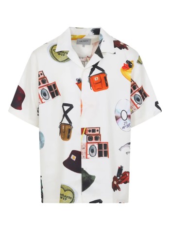 carhartt shirt mans/s jacob rochester shirt tencel/cotton twill - i034574 2ukxx