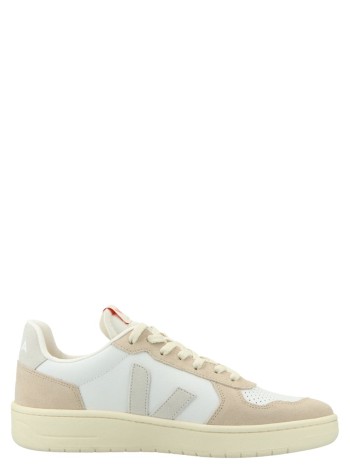 veja sneaker womanv82 - ve3320756 extra white natural almond