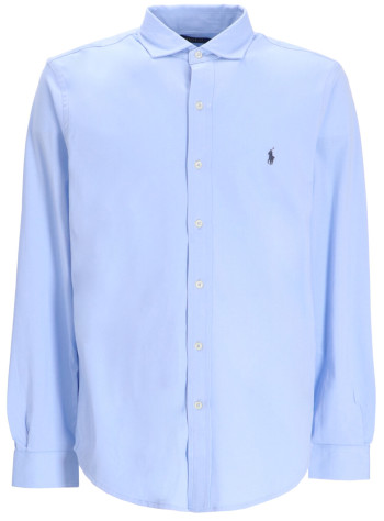 polo ralph lauren camiseria hombre jersey spread-collar shirt - 710899386016 office blue c7952