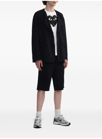 comme des garçons play camiseta hombre shirt print black x studs - axt804051 white 2