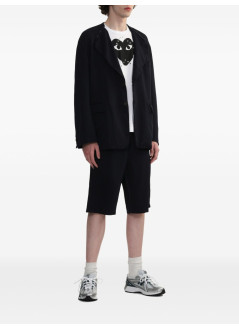 comme des garçons play camiseta hombre shirt print black x studs - axt804051 white