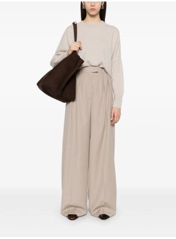 anine bing pant  womanlou trouser - a0310837tpu7 taupe 2