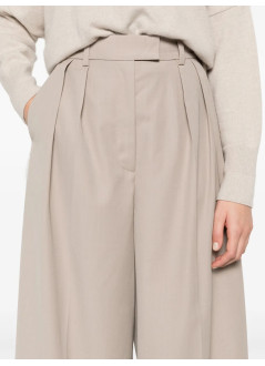anine bing pant  womanlou trouser - a0310837tpu7 taupe