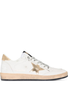 golden goose sneaker womanballstar leather upper laminated star and heel - gwf00117f000783 80608