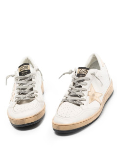 golden goose sneaker womanballstar leather upper laminated star and heel - gwf00117f000783 80608