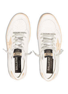 golden goose sneaker womanballstar leather upper laminated star and heel - gwf00117f000783 80608