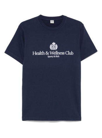 sporty & rich top womanh&w crest t shirt - to043612241bl106 3902