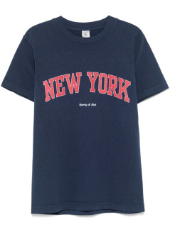 sporty & rich top mujer new york ivy t shirt - to043606304bl106 3902