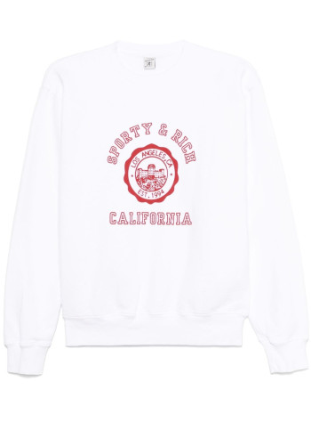 sporty & rich sweater womancalifornia emblem crewneck - st071606508wh01 48