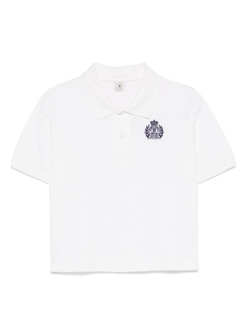 sporty & rich polo womanh&w crest pique polo - to085606241wh01 48