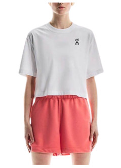 on running top mujer club boxy t - 1wf11120069 white