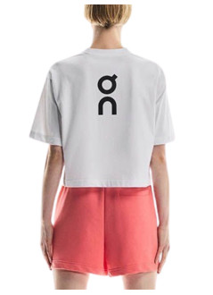on running top mujer club boxy t - 1wf11120069 white