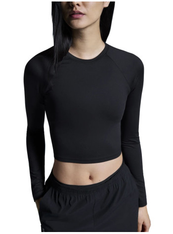 on running top womanstudio long-t crop - 1wf11570553 black 2