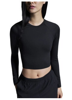 on running top mujer studio long-t crop - 1wf11570553 black